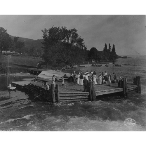 Landing At Sabbath Day Point, Lake George, New York, 1907