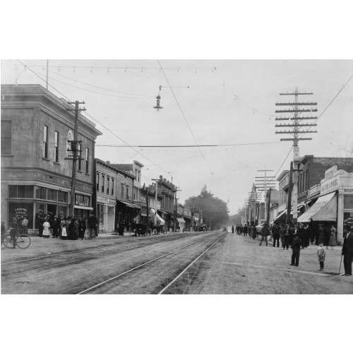 View Of Main Street(?), Santa Clara, California, 1909