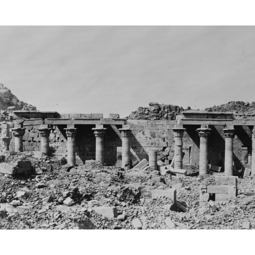 Ile De Fileh (Philae) - Colonnade Orientale Sic - Ruines Vues Du Point S, 1851